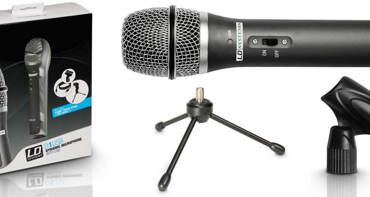 LD Systems D1USB-USB/XLR Dinamica Vocale Microfono Microfono Dinamico per voce 