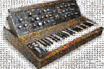 El sinte Minimoog "mosaico" de RL Music