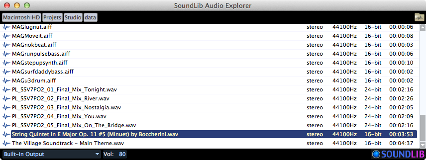 Soundlib AudioExplorer