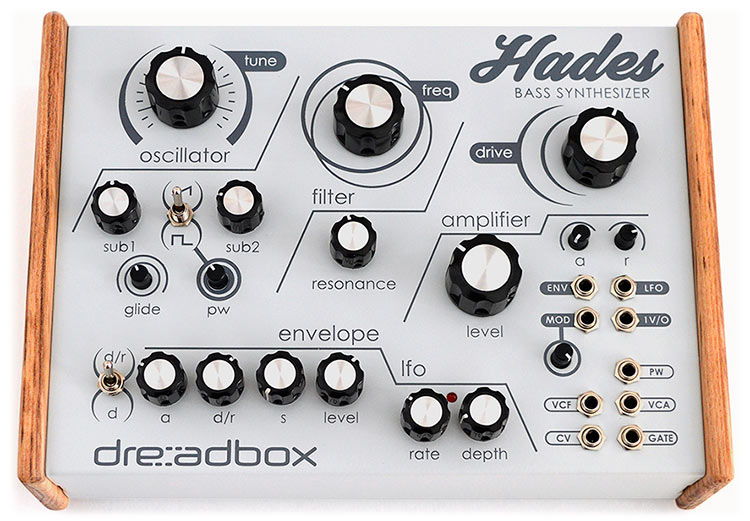 Dreadbox Hades, generación alternativa de líneas de bajo