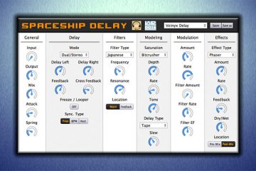 Spaceship Delay, el plugin VST gratis para efectos de retardo alternativos