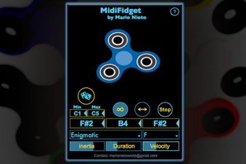 MidiFidget, un Spinner virtual gratis para generar secuencias MIDI en Ableton Live