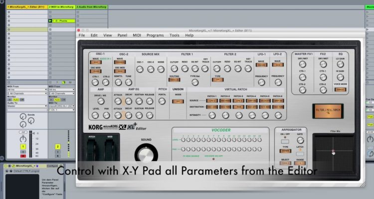 microKORG XL y XL+, nuevo editor MIDI en forma de plugin VST/AU y programa independiente PC/Mac
