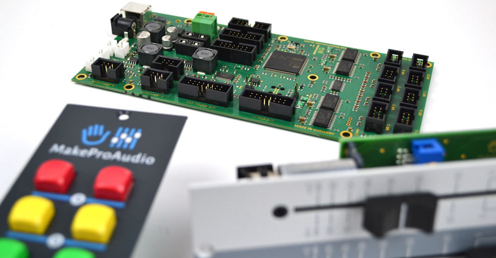 MakeProAudio ofrece todo tipo de componentes, faders, botones y otros controles