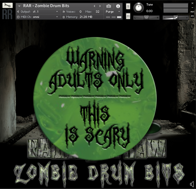 Zombie Drum Kits es una batería terrorífica