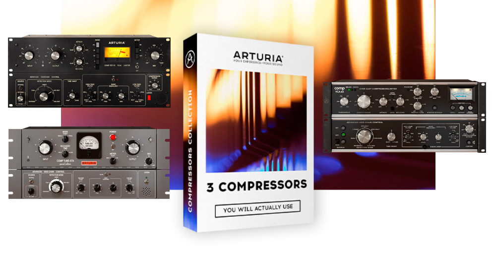 Arturia 3 Compressors alberga tres compresores plugin de alta gama que cualquiera querrá usar -esto es historia, pero especialmente, sonido de calidad