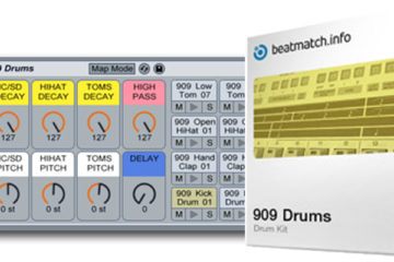 909 Drums es un Ableton Live Pack gratis con kits de batería inspirados en la caja de ritmos legendaria de Roland