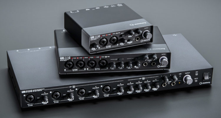 Apilados y con mucho en común: La gama Steinberg UR-C ofrece un modelo para cada necesidad en cuanto a grabación
