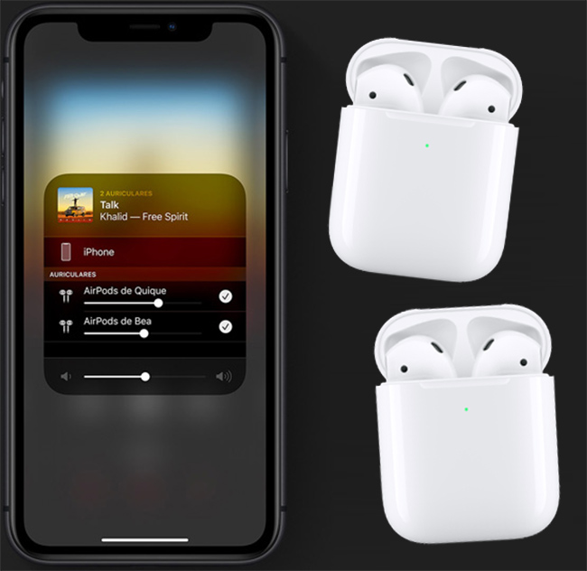 iOS 13 permite compartir música entre dos usuarios con sendos AirPods