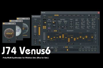 J74 Venus6 es un sintetizador polifónico de seis voces para Ableton Live que trae su propio secuenciador independiente