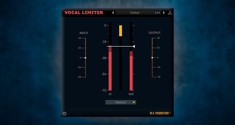 Mezclar voces con el plugin VST gratis Vocal Limiter te brinda interesantes opciones minimalistas