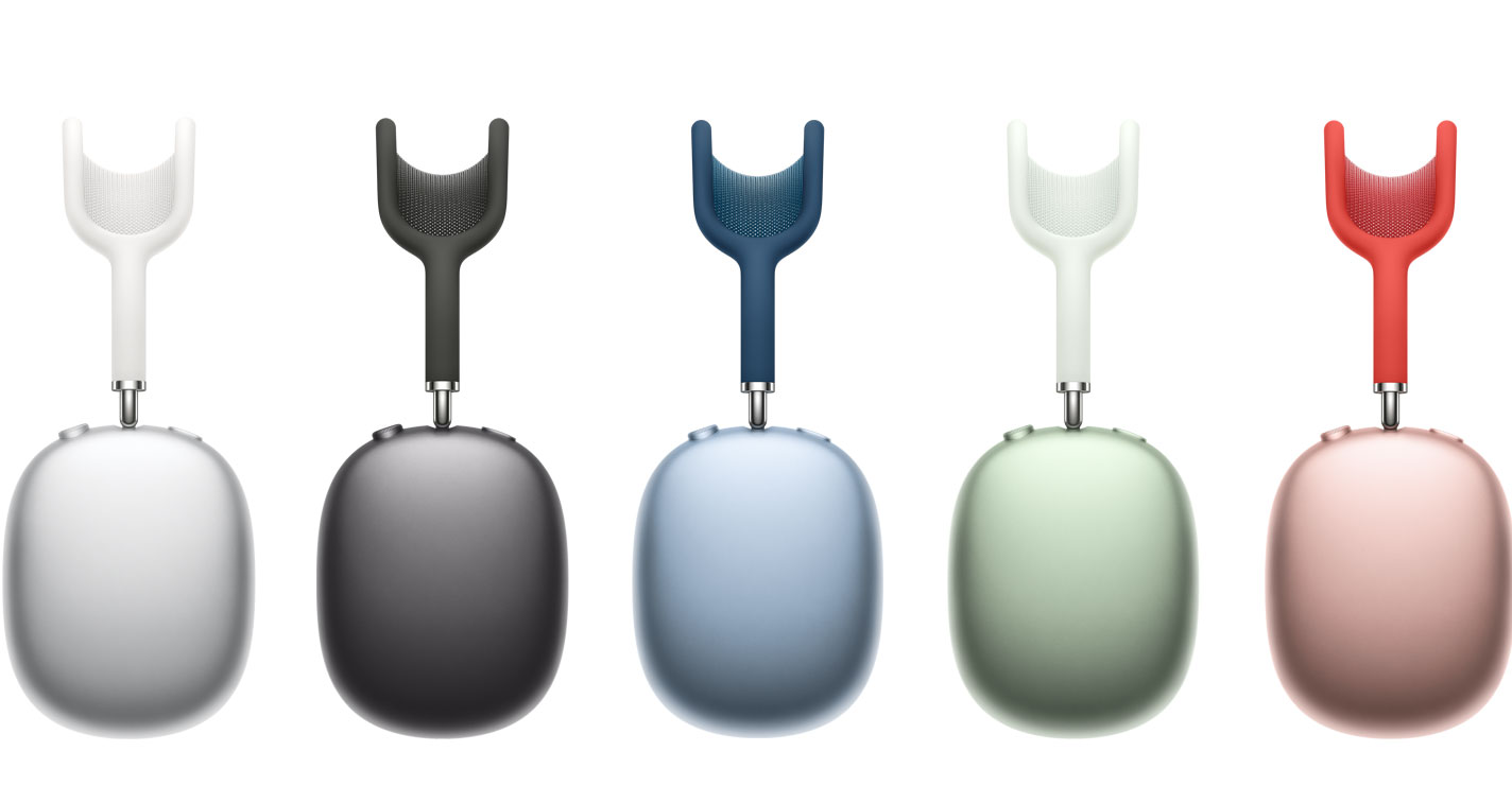 AirPods Max en su gama actual de cinco colores (Diciembre de 2020)