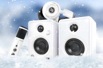 Mackie Arctic White es una edición limitada de los monitores CR-X Series, el micro condensador EM-USB, y los auriculares MC-350