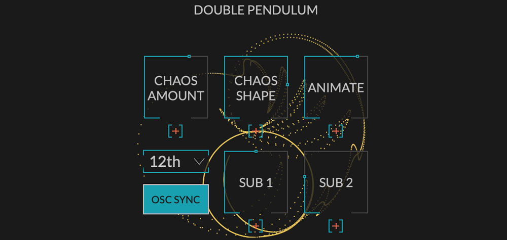 Sistema de síntesis por doble péndulo en el sintetizador virtual Pendulate