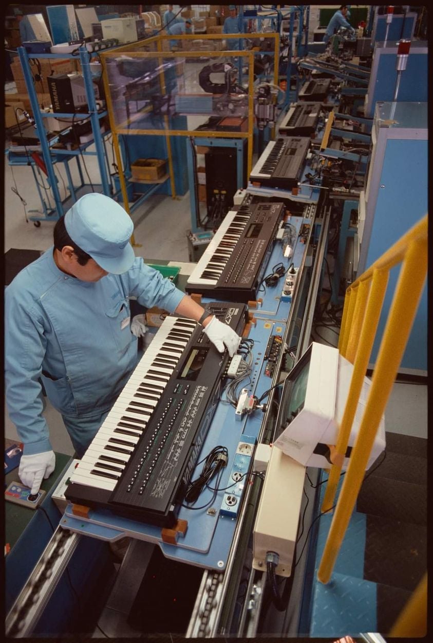 Factory work: Yamaha DX7II, circa 1987