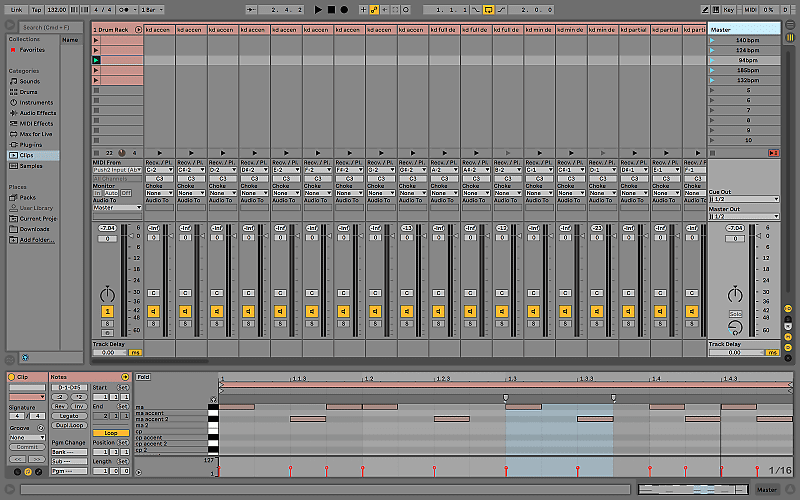 El proyecto gratis de Ableton Live con patrones MIDI que puedes conseguir con Reverb.com en el 808 Day