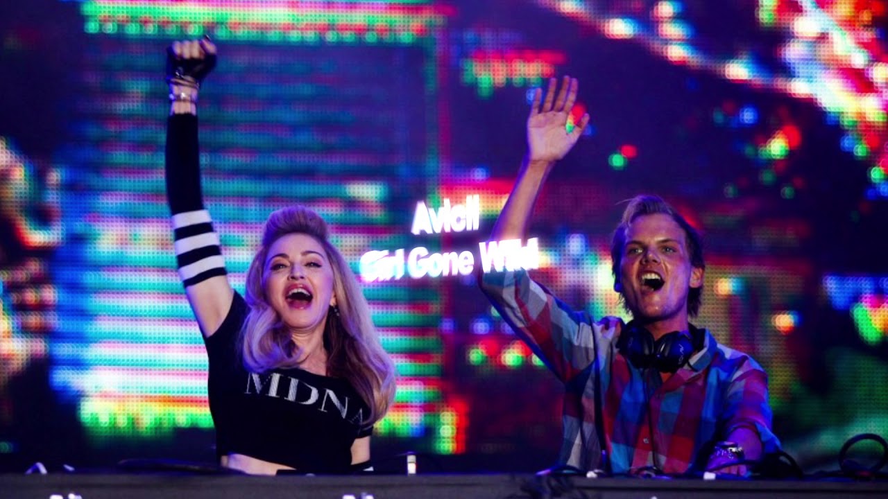 Madonna junto a Avicii cerrando Ultra Music Festival de Miami (2012)