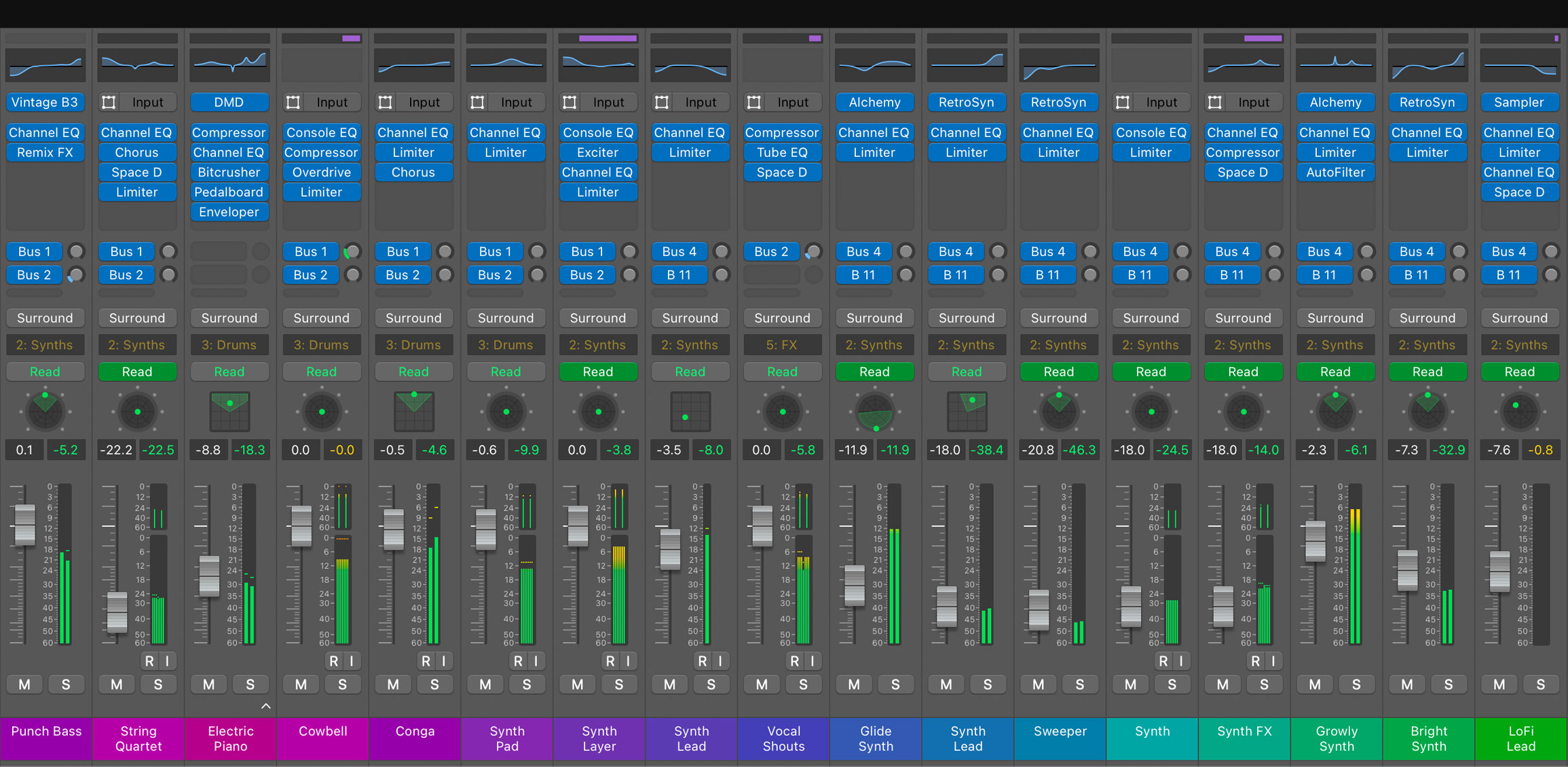 Nuevas herramientas para audio multicanal con Dolby Atmos en el meclador de Logic Pro 10.7