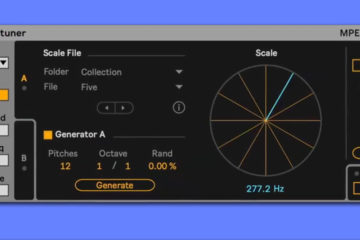 Ableton Microtuner en un dispositivo Live gratis que importa, edita y genera escalas microtonales