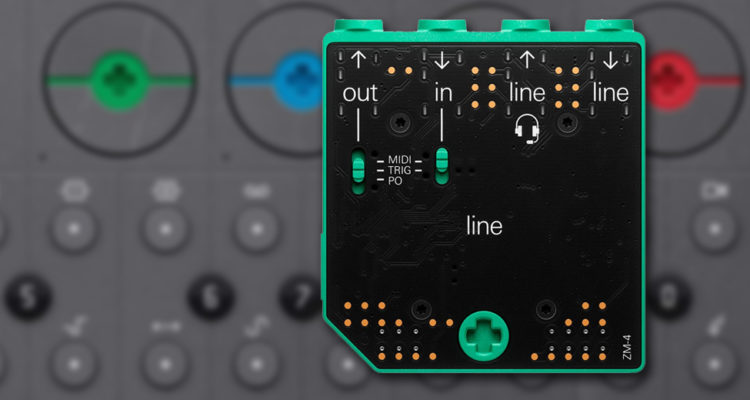 Line Module ZM-4 añade a OP-Z varias E/S de audio & MIDI y sincro para modulares o Pocket Operators