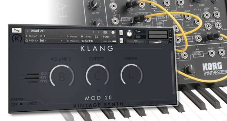 Klang MOD 20 recrea el agresivo bajo de Korg MS-20 en forma de instrumento GRATIS para Kontakt