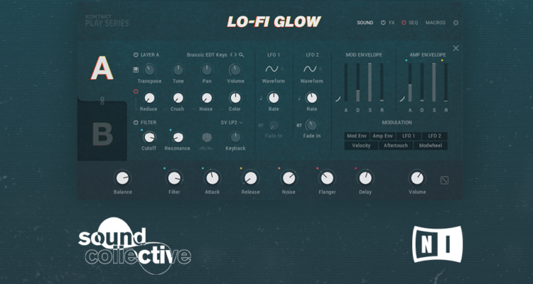 El sinte Native Instruments LO-FI GLOW es GRATIS desde Sound Collective para usuarios de NOVATION