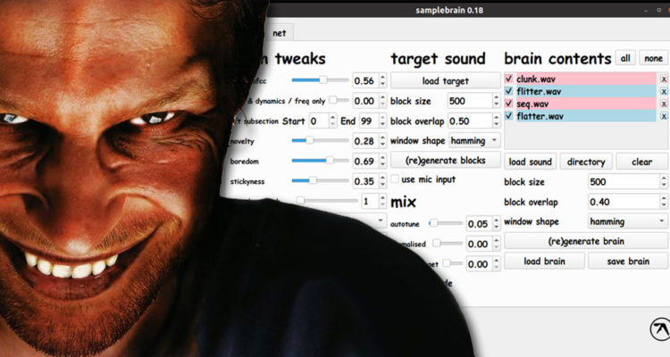 Aphex Twin lanza Samplebrain, una aplicación gratis y de código abierto para samples personalizados
