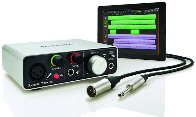 Focusrite iTrack Solo ofrece grabación de audio de alta calidad para usuarios de Apple iPad, PC y Mac