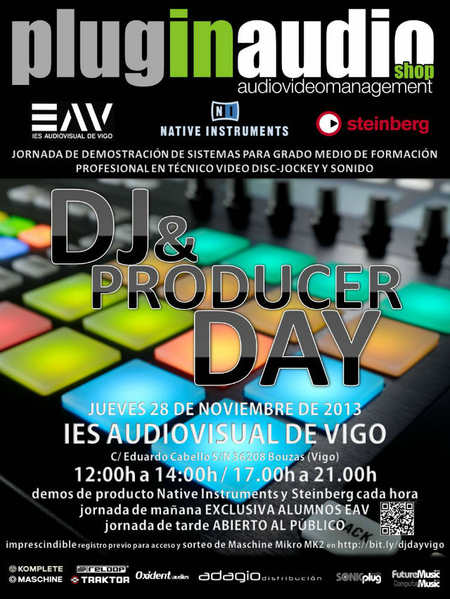 Cartel oficial de DJ & Producer Day - PluginAudio 2013