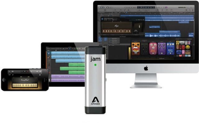 Apogee JAM 96k soporta apps de iOS, tanto en iPhone, como iPad e iPod touch, además de software de Mac OS  