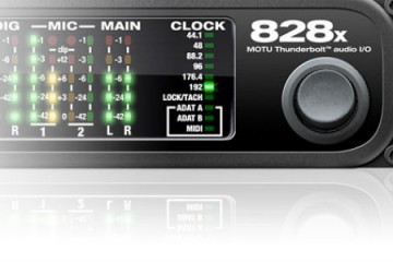MotU 828x es un poderoso interface multipropósito para grabación de audio de altísima calidad y mucho más