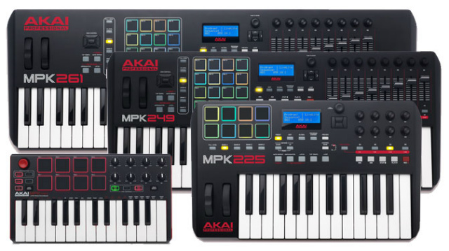 Teclados controladores MIDI Akai MPK  