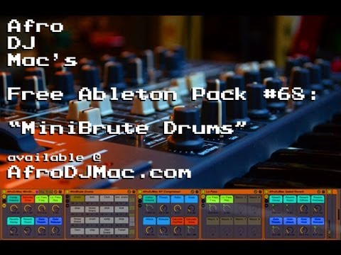 AfroDJMac te regala Arturia MiniBrute Drums, un Drum Rack gratuito para Ableton Live