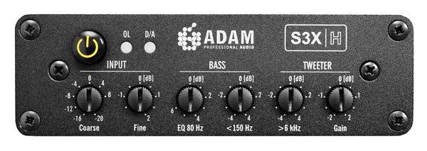 Ajustes del monitor Adam Audio S3X
