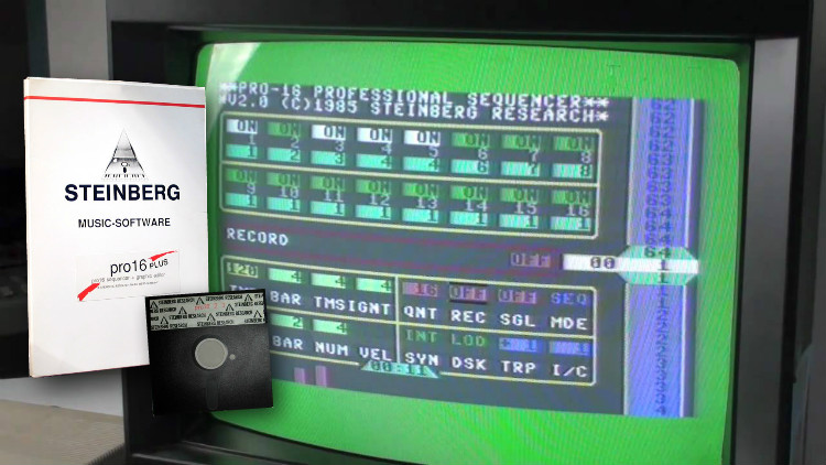 Primo lejano de Cubase: Steinberg Pro-16 (Commodore C64)
