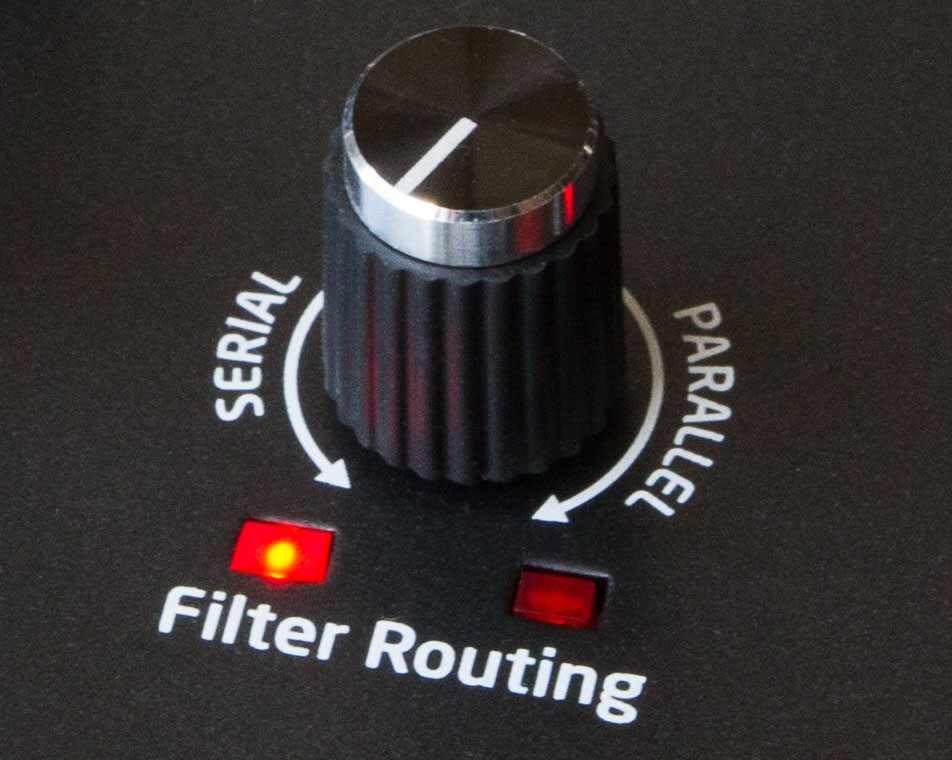 Knob de routing del filtro en el nuevo instrumento de DSi