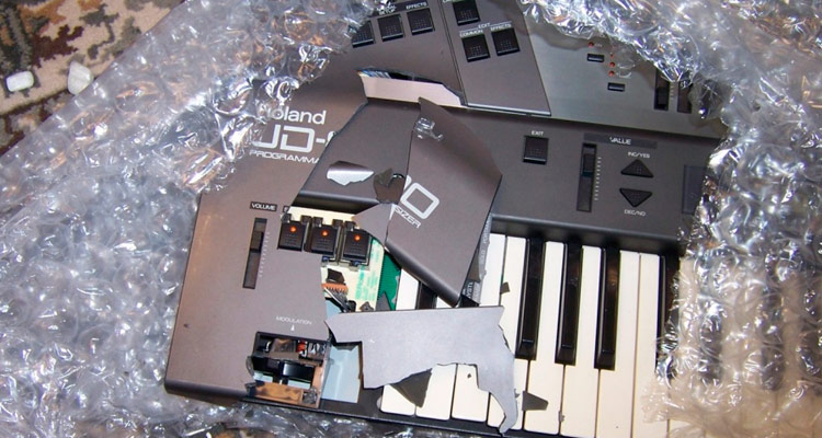 Cómo hacer embalajes seguros para enviar sintetizadores, instrumentos y equipos