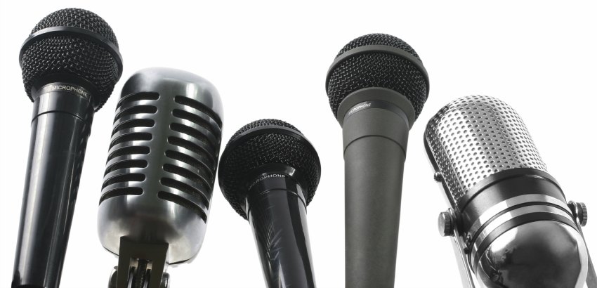 Diferentes tipos de micrófonos