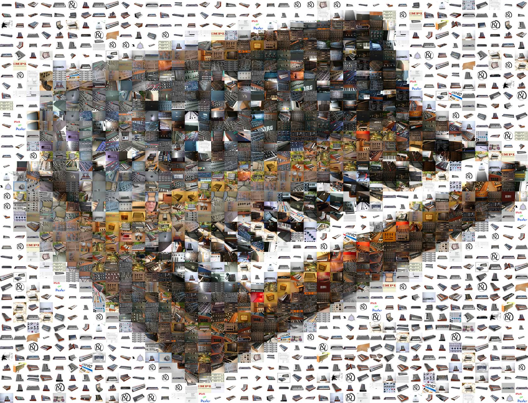 El sinte Minimoog "mosaico" de RL Music