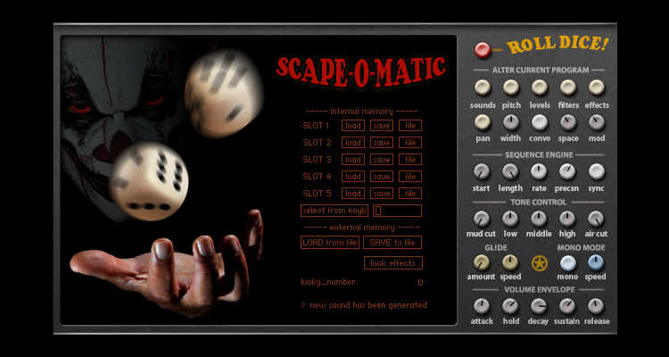 Scape-O-Matic: un generador de sonidos aleatorios, experimental e impredecible -gratis para Kontakt