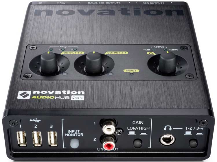 Interfaces de audio 2014: Novation Audiohub 2x4