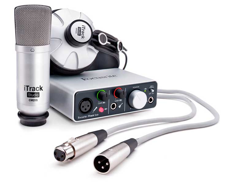 Focusrite iTrack Solo Studio incluye todo lo que necesitas para comenzar a grabar