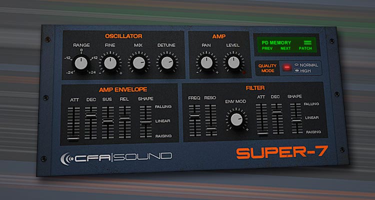 Super-7, sintetizador VST gratis que emula el oscilador Supersaw