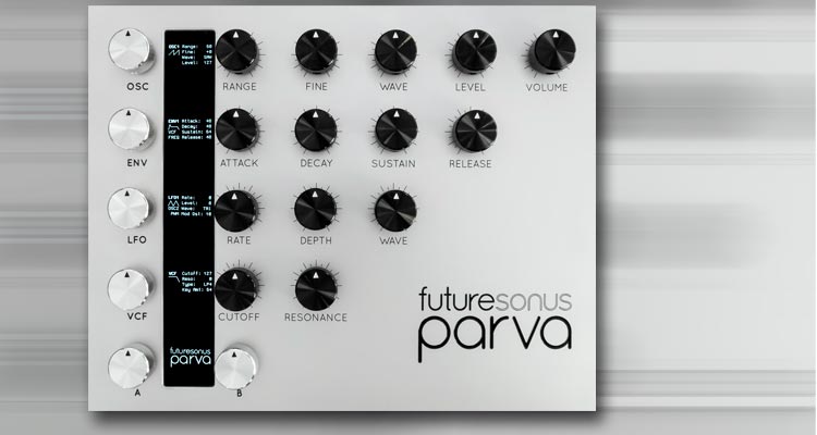 futuresonus parva, sintetizador analógico de ocho voces con diseño innovador