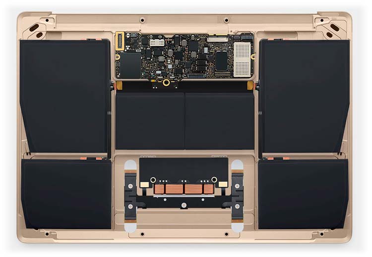Ciencia-Ficción, el interior de Apple MacBook