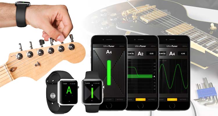 Afina tu guitarra o bajo usando Apple Watch y la app UltraTuner de IK Multimedia