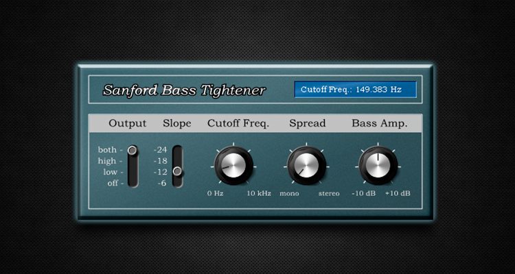 Sandford Bass Tightener, VST gratis de amplitud estéreo