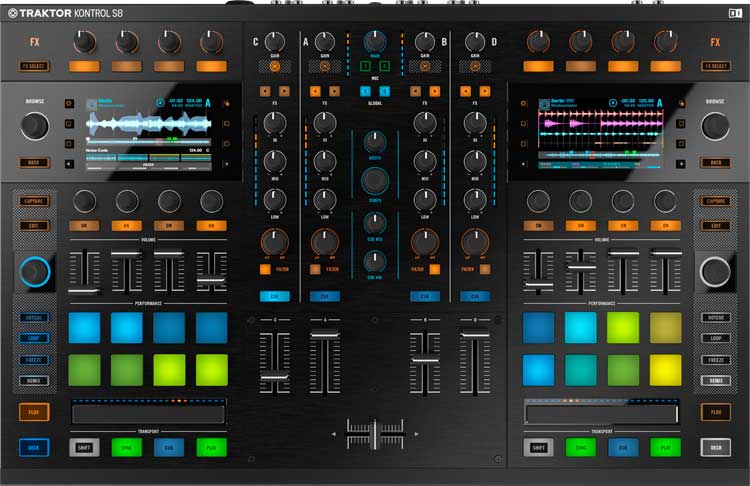 Traktor Kontrol S8, control STEMS total -también posible desde D2 e incluso F1