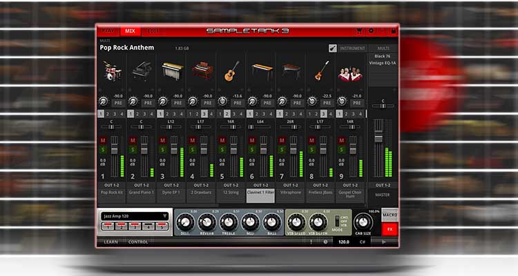 SampleTank CustomShop, ROMpler y librería de sonidos gratis de IK Multimedia