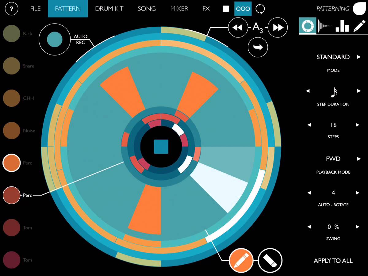 Patterning : Drum Machine, nueva caja de ritmos para iPad de Olympia Noise Co.
